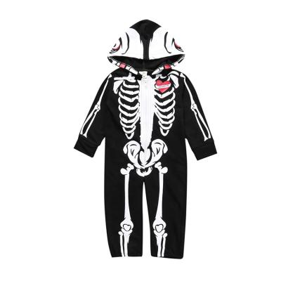 China Spandex/cotton factory wholesale Halloween romper clothes jumpsuit newborn tollder outfits baby hoodie rompers for sale