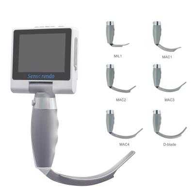 China Hot Selling Metal Digital Video Laryngoscope Portable Video Laryngoscope With Reusable Blade for sale