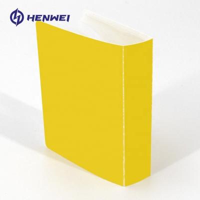 China HENWEI PP Collection Card 1-Pocket Binding Office Supplies Folder Durable Yellow Plastic Restaurant Menu Folder for sale