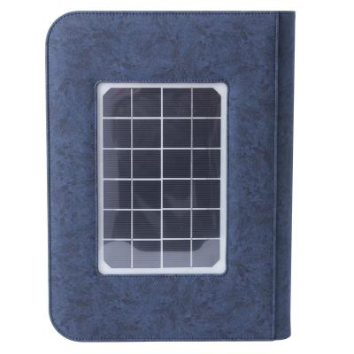 China Henwei Multifunctional Durable Solar Power Binder Charger Card Holder Phone Holder Binder for sale