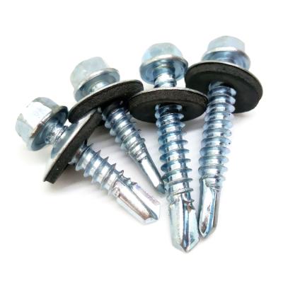 China Pan Hex Head Self Drilling Screw With EPDM Gasket / Flange Head DIN7504K COVERING SCREW for sale