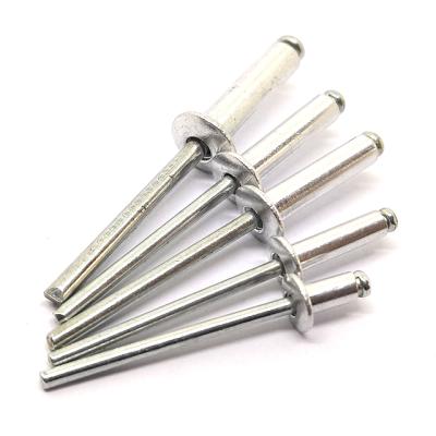 China Fastening Aluminum Rivets With Best Quality, Round And Flat Head Aluminum / Steel Open Blind Rivet for sale