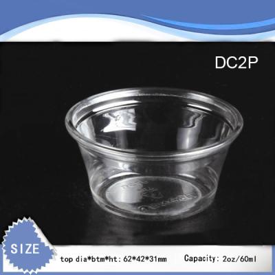 China Sauce Cup 2oz Sauce Cup, PET PP Material, Can Also Be Used To Load Ice Cream for sale