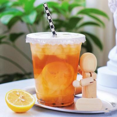 China OEM Stocked 12oz-92mm Eco-friendly Juice Bubble Tea Cup Disposable for sale