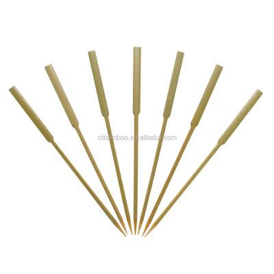 China Easily Cleaned Flat Bamboo Sticks / Yakushi Spit / Arrow Skewers for sale