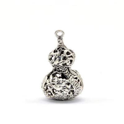 China China DIY Exquisite Antique Silver Handmade Jewelry Bell Squash Head Hollow Chain Pendant Material for sale