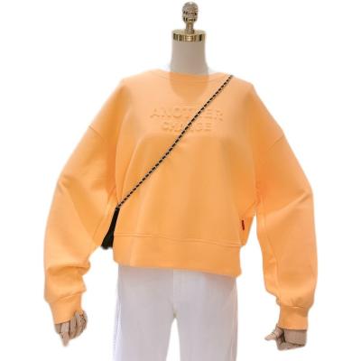 China QUICK DRY Embossed Oversized 3D Print Sweater Crewneck Pullover Top for sale