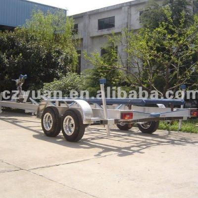 China Heavy Duty Aluminum Double Axle Aluminum Boat Trailer for sale