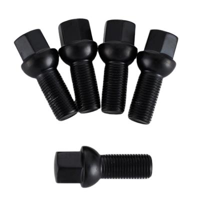 China Manufacturer wholesale wheel steel modified black bolts hexagon environmental protection hub bolts for sale