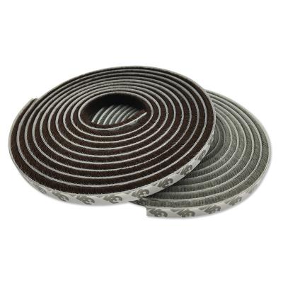 China Modern Dropshipping 3 Meters/5 Meters Self-adhesive Home Sound Insulation Brush Strip Window Sealing Door Strip Windproof Trim for sale