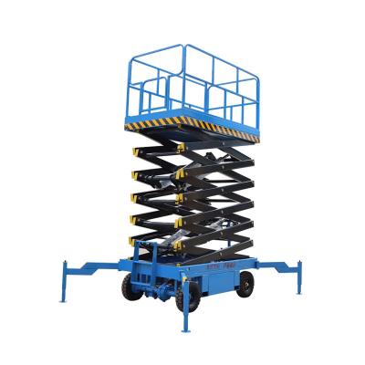 China energy & Indoor Electric Aerial Work Platform Pulling Scissor Man Lift Hydraulic Platform Made in China for sale