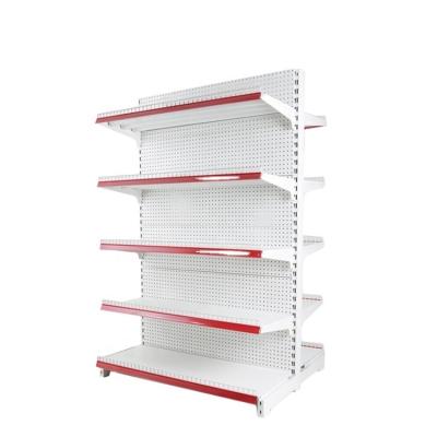 China White Metal Double Side Supermarket Corrosion Protection JIAMEI 5 Tiers Shelving Display Rack for sale