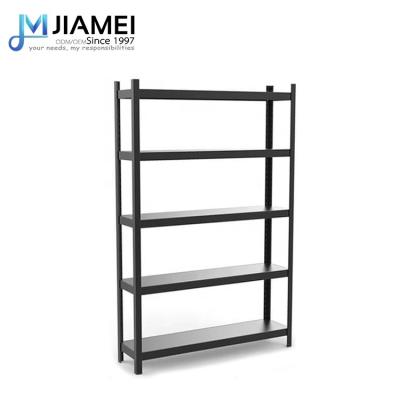 China Household Viable Angle Black JIAMEI Steel Shelf For Living Room for sale