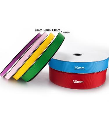 China Eco-friendly and Healthy Cheap Factory Stocked 3-100mm Grosgrain Ribbon 196 Solid Color Wholesale for sale