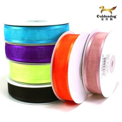 China Factory Good Quality Eco - Friendly Ribbon Sheer Satin Eco - Friendly And Healthy Edges Organza Ribbons for sale