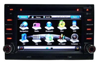 Chine Lecteur DVD spécial automatique de voiture pour le golf 4/radio de Passat de VW/Skoda/Bluetooth - carte de soutien 3 d de Cr-7085- à vendre