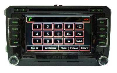 China Touch Screen 2din 6.5 Inch Volkswagen / Skoda Dvd Gps For Skoda Fabia, Octavia, Superb, Roomster for sale