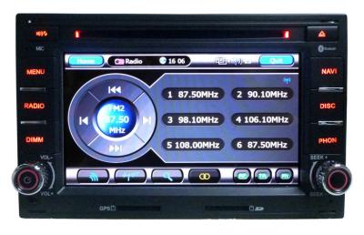 China Auto Special Car Dvd Player For Vw Golf 4 / Passat / Skoda Radio / Bluetooth -Cr-7085 for sale