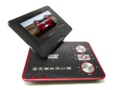 China Black, Red, Blue 9inch Portable Car Dvd Player With Tv / Usb / Sd Jack / Evd / Hd / Cd / Fm / Games for sale