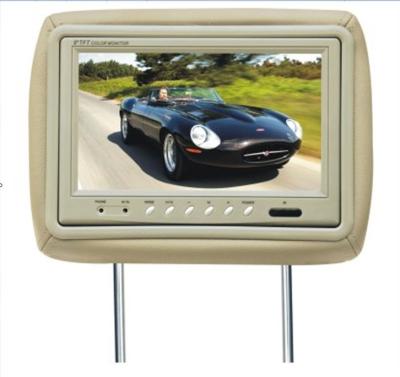 China Dual Video 7 Inch Lcd Monitor / Pillow Headrest Monitor With Sd Card In Car Monitor Cr-7104 for sale