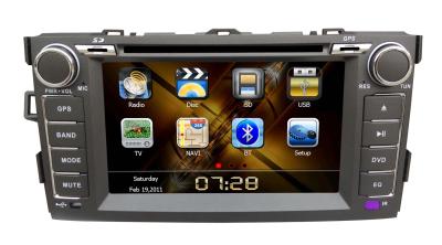 China 2 Din 7 Inch Vehicle DVD Players GPS Navigation For Toyota Corolla for sale