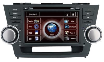 China Toyota Highlander Vehicle DVD Player With GPS Navigation Audio Radio 2008-2012 for sale