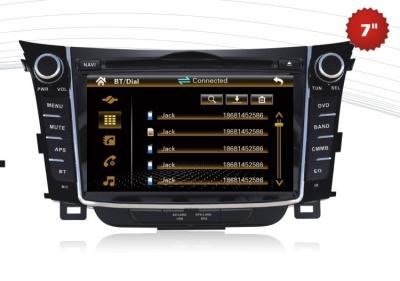 China 2 din 7 Inch Touch Screen Hyundai Dvd Gps With GPS Bluetooth Ipod / Iphone For Hyundai I30 for sale