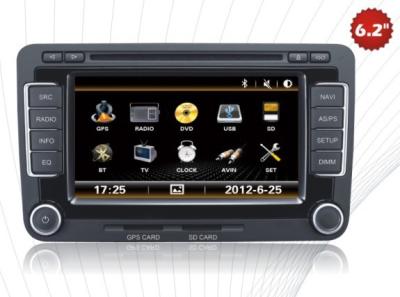 Κίνα 6.2» ΠΣΤ της VW Dvd πόλο/ΓΚΟΛΦ της VW ΜΕ το RDS, Bluetooth, Navi, 6 CDC Virtua προς πώληση