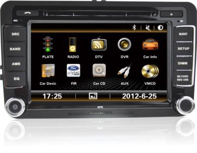 中国 GPS の運行 RDS 可聴周波ラジオ/Bluetooth の 7 インチ VW DVD Gps 車の DVD プレイヤー 販売のため