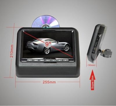 China 9 inch Headrest dvd players With Vehicle Dvd Players / USB / SD Jack / Games for sale