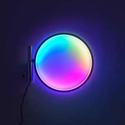 China Modern Modern Bedroom Heat Led Single Adjustable Minimum Round Wall Light Smallest Wall Lamp for sale