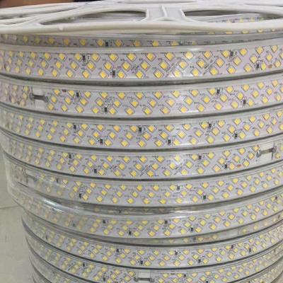 China 5730 led strip 3 lines led strip light 220v 110v 100M roll smd 2835 276leds/m IP67 waterproof led strip 2835 for sale