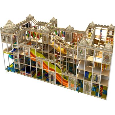 China 3-12-years-old Child Indoor Playgrounds Tube Slide Kids Indoor Playground Castle Big For Europe for sale