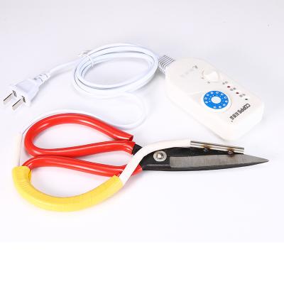 China Durable Iron Factory Professional Safe and Easy to Cut Fabric Heating Scissors for sale