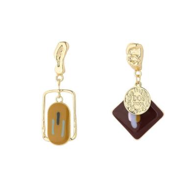 China 2021 fresh earring of new CLASSIC material simple square jewelry temperament drop earrings for sale