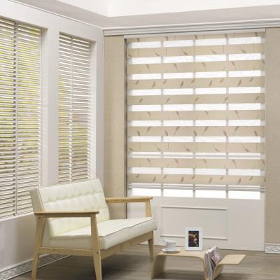 China Contemporary Design Style Customized Request Blackout Window Zebra Blinds for Study for sale