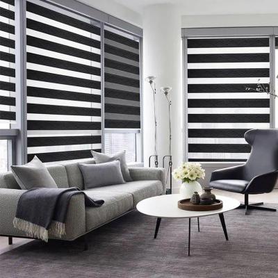 China Electric Solar Shading Window Blind Horizontal Zebra Blinds for Excellent Performance for sale