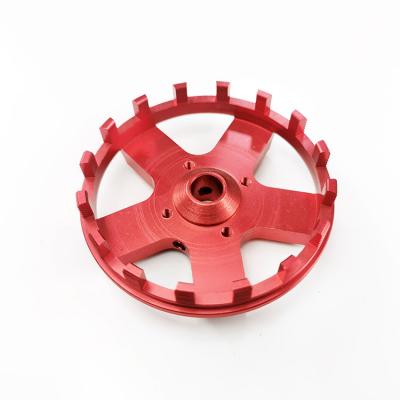 China Hardware Customized Processing CNC Parts Red Anodizing Turning Precision Other Auto Parts for sale