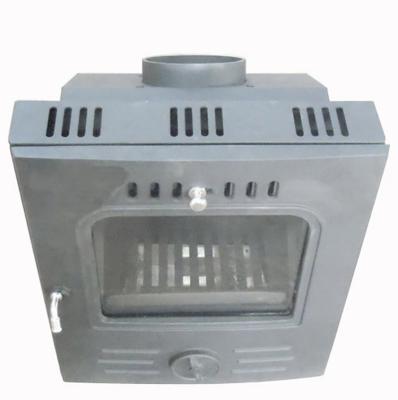 China Designed Wood Burning Stove Steel Plate Chimney Insert With Cast Iron Door For Sale for sale