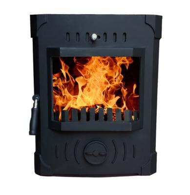 China Europe Old Clean House Style And Firefront Wood Charcoal Burn Cast Iron Multi-Fuel Insert Stove for sale