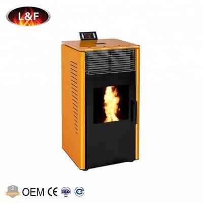 China Home Freestanding Indoor Cast Iron Parts Smart Wood Pellet Heaters Stove With Fan for sale