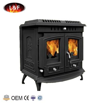 China Indoor cast iron radiator, wood burning stove, double door fireplace for sale