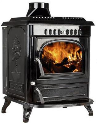 China Hot Sale Indoor Heaters Wood Burning Cast Iron Wood Material Wood Stove With Spare Parts for sale