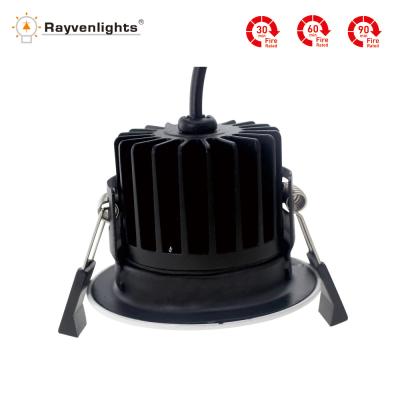 China Factory Price Industrial Led Downlight Fire-Rated Fire Rated Downlights Recessed Ring for sale