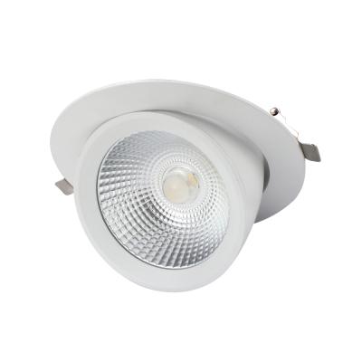 China Modern 40W Dimmable LED Shop Light LED Gimbal Downlight SAA Approved LED Lighting for sale