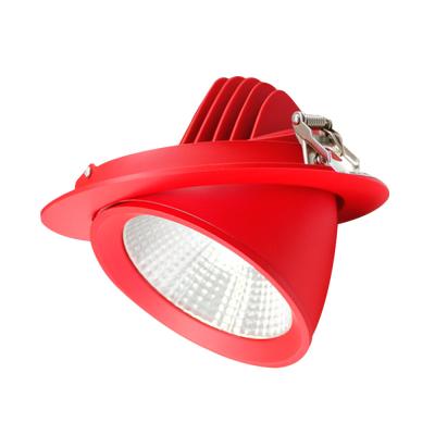 China Modern new design adjustable cob led downlight 24/45 degree 20w led scoop downlight for sale