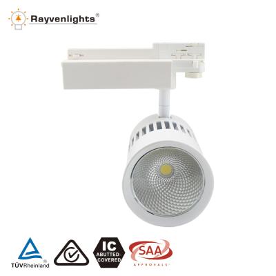 China High Power 50w Indoor Lighting Gallery Led Track Lighting 40w Cob Led Track Spot Light for sale