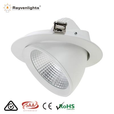 China Professional Dining Mall Design 6inch Round 30w Recessed Gimbal Led Downlight for sale