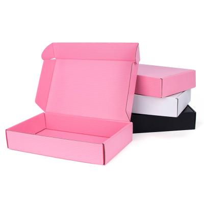 China Recyclable Support Custom Size And Printing Logo Gift Box White Black Rose Cardboard Storage Display Cardboard Corrugated Paper Packaging Box for sale