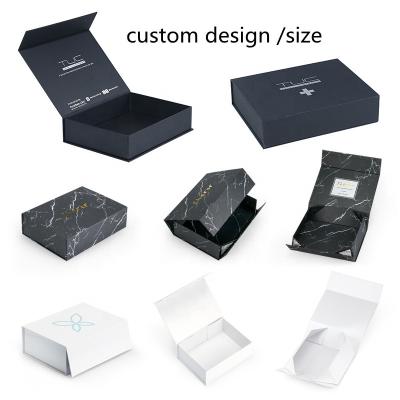 China Wholesale Luxury Recyclable Custom Size Gift Box Foldable Rigid Paper Custom Logo Printing Elegant Magnetic Cardboard Gift Box for sale